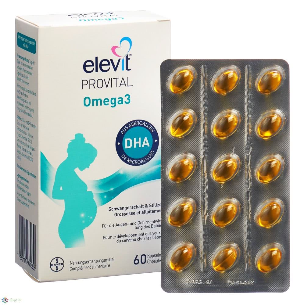 Elevit Provital Omega3 DHA Kapseln 60 Stk