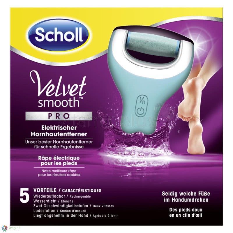 Scholl Velvet Smooth PRO - Hornhaut-Entferner DRY elektrischer & - wiederaufladbar WET