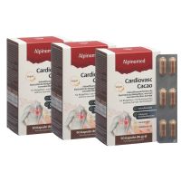 Spar-Pack: Alpinamed Cardiovasc Cacao & schwarzer Knoblauch - 3x90 Kaps.