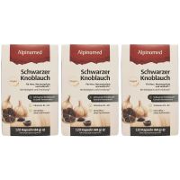 Sparpack + Portofrei! Alpinamed Schwarzer Knoblauch - 3x120 Kapseln