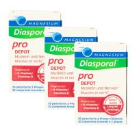 Spar-Pack: Magnesium Diasporal PRO Depot 300mg + B-Vitamine - 3x30 Tabl.