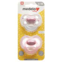 Medela Baby Nuggi Original Rosa 6-18 Mt. - 2 Stk.