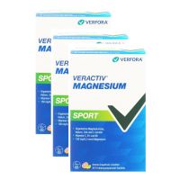 Spar-Pack: Veractiv Magnesium Sport 150mg - Pulver zum Auflösen - 3x30 Stk.