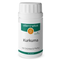 Vitaminplus Kurkuma Grüntee Pfeffer - 90 Kaps.